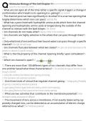 Molecular Biology of The Cell Chapter 11 Exam Questions and Answers 100&percnt; Pass &vert;Verified and Updated 