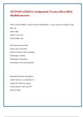 ATI Pedi Swift River Assignment 1 Exam with verified detailed answers