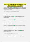 HSCI 345 Exam 2 UPDATED QUESTIONS  AND CORRECT ANSWERS