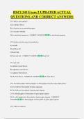 HSCI 345 Exam 2 UPDATED ACTUAL  QUESTIONS AND CORRECT ANSWERS