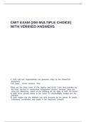 CMIT Exam &lpar;200 multiple choice&rpar; with verified solutions