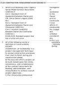 CMAA Construction Management exam graded A&plus;