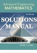 Solutions Manual Advanced Engineering Mathematics&comma; SI Edition 8th Editionby Peter O'Neil