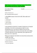 D487 Secure Software Design Exam&colon; Questions and Verified Answers&vert; Latest Update