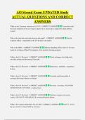 AO Strand Exam UPDATED Study  ACTUAL QUESTIONS AND CORRECT  ANSWERS