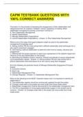 CAPM TESTBANK QUESTIONS WITH 100&percnt; CORRECT ANSWERS 