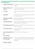 Comprehensive Study Guide for the Louisiana Residential Roofing &lpar;LA 7-803&rpar; Exam