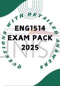 ENG1514 EXAM PACK 2025 - PAST EXAM QUESTIONS & ANSWERS 2025