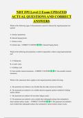 NDT FPI Level 2 Exam UPDATED  ACTUAL QUESTIONS AND CORRECT  ANSWERS