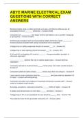 ABYC MARINE ELECTRICAL EXAM QUESTIONS WITH CORRECT ANSWERS 