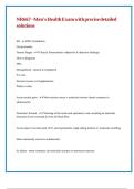 NR667 - Men-s Health Exam with precise detailed solutions 