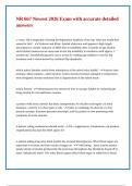 NR 667 Newest 2026 Exam with accurate detailed answers 