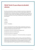 NR 667 Week 2 Exam with precise detailed solutions