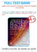 Test Bank For Hamric and Hansons Advanced Practice Nursing An Integrative Approach&comma; 7th Edition &comma; Chapter 1-23 &vert; 9780323777117 &vert; All Chapters with Answers and Rationals