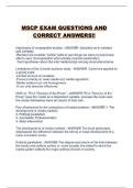 MSCP EXAM QUESTIONS AND CORRECT ANSWERS&excl;&excl;