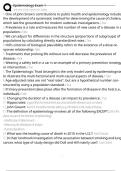 Epidemiology Exam 1 Exam Questions and Answers 100&percnt; Pass &vert;Verified &vert;Latest Update &vert;Revised Edition