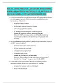NBCOT EXAM PRACTICE QUESTIONS AND CORRECT  ANSWERS &lpar;VERIFIED ANSWERS&rpar; PLUS RATIONALES  2025&vert;2026 Q&A &vert; INSTANTDOWNLOAD PDF
