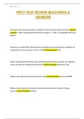 PPCT TEST REVIEW QUESTIONS & ANSWERS