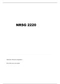 NRSG 2220 FINAL EXAM QUESTIONS AND VERIFIED ANSWERS