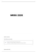 NRSG 2220 EXAM 2 QUESTIONS AND VERIFIED ANSWERS