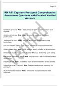 RN ATI Capstone Proctored Comprehensive  Assessment Questions with Detailed Verified  Answers