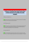 CA Branch 2 Field Rep Study Guide Practice Exam UPDATED 2025&sol;2026 WITH CORRECT&sol;ACCURATE ANSWERS