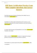 AFIP Basic Certification Practice Exam With Complete Questions And Correct Answers
