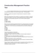 Construction Management Practice Test 2026&sol;2027  Questions and Verified Solutions  