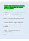ACTUAL 2025&sol;2026 LATEST MMSC 420 Exam 1 WITH Questions and Answers Already Graded A&plus;