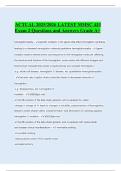 ACTUAL 2025&sol;2026 LATEST MMSC 433 Exam 2 Questions and Answers Grade A&plus;