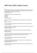 CMIT Exam &lpar;200 multiple choice&rpar; 2026&sol;2027 Questions And Correct  Detailed  Answers With Rationales 