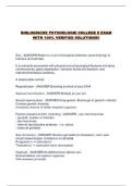 BIOLOGISCHE PSYCHOLOGIE COLLEGE 8 EXAM WITH 100&percnt; VERIFIED SOLUTIONS&excl;&excl;