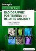 Test Bank for Bontrager&rsquo;s Textbook of Radiographic Positioning and Related Anatomy 9th Edition Lampignano