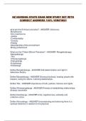 NZ NURSING STATE EXAM NEW STUDY SET WITH CORRECT ANSWERS 100&percnt; VERIFIED&excl;&excl;