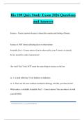 Bio 109 Quiz Study Exam 2026 Questions and Answers