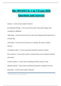 Bio 109-010 Ch&period; 1 & 3 Exam 2026 Questions and Answers