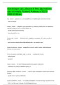 Sociology 1101 Exam 3 Test Questions and Already Passed Answers 2025-2026 Edition&period;