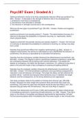 Psyc387 Exam &vert; Graded A &vert;
