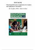 Educational Research&colon; Competencies for Analysis and Applications &lpar;13th Edition&rpar; &ndash; Geoffrey E&period; Mills &ndash; Complete Test Bank with Answer Key &lpar;Chapters 1&ndash;24&rpar;