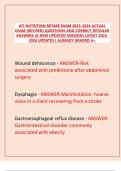 2025&ndash;2026 ATI Nutrition Retake Exam&colon; Revised Questions & Verified Answers