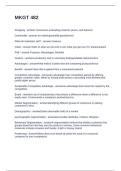 MKGT 482 QUESTIONS AND ANSWERS CORRECT