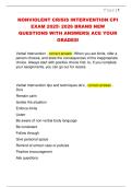 NONVIOLENT CRISIS INTERVENTION CPI  EXAM 2025 2026 BRAND NEW  QUESTIONS WITH ANSWERS&vert; ACE YOUR  GRADES&excl;
