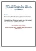 HFMA CRCR Practice Exam 2026&colon; Questions&comma; Answers & Explanations