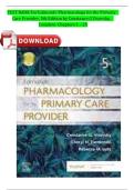 Edmunds&rsquo; Pharmacology for the Primary Care Provider &ndash; 5th Edition by Constance G&period; Visovsky &vert; Complete Test Bank Chapters 1&ndash;25 with Verified Answers and Rationales &vert; Advanced Pharmacology Study Resource for Nurse Practitioners 2025&sol;2026