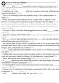 Exam 2 - The Dog VME3001 Exam Questions and Answers 100&percnt; Pass &vert;Verified and Updated &vert;Graded A&plus;