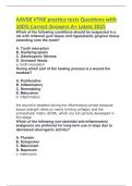 AAVSB VTNE practice tests Questions with 100&percnt; Correct Answers A&plus; Latest 2025 