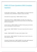 PHED 225 Exam Questions With Complete Solutions&period;