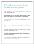 PHED 225 Exam Liberty University Exam Questions With Correct Answers&period;