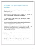 PHED 225 Test Questions With Correct Answers