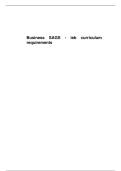 Business SAGS - ieb curriculum requirements